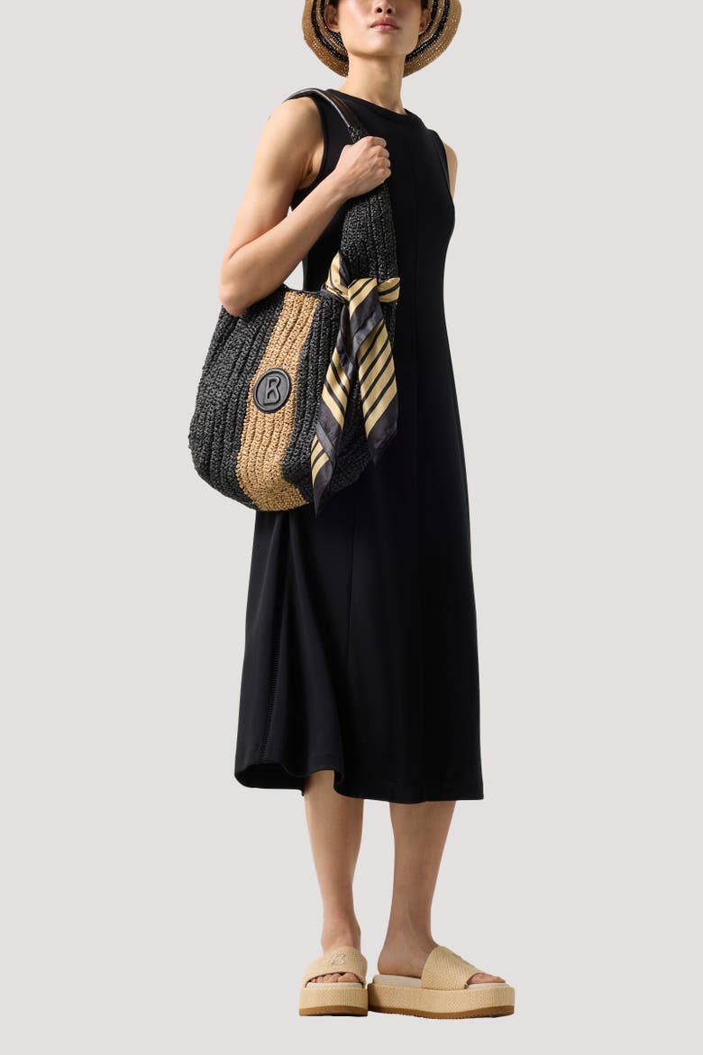 Rebecca Jersey Dress, Alternate, color, Black