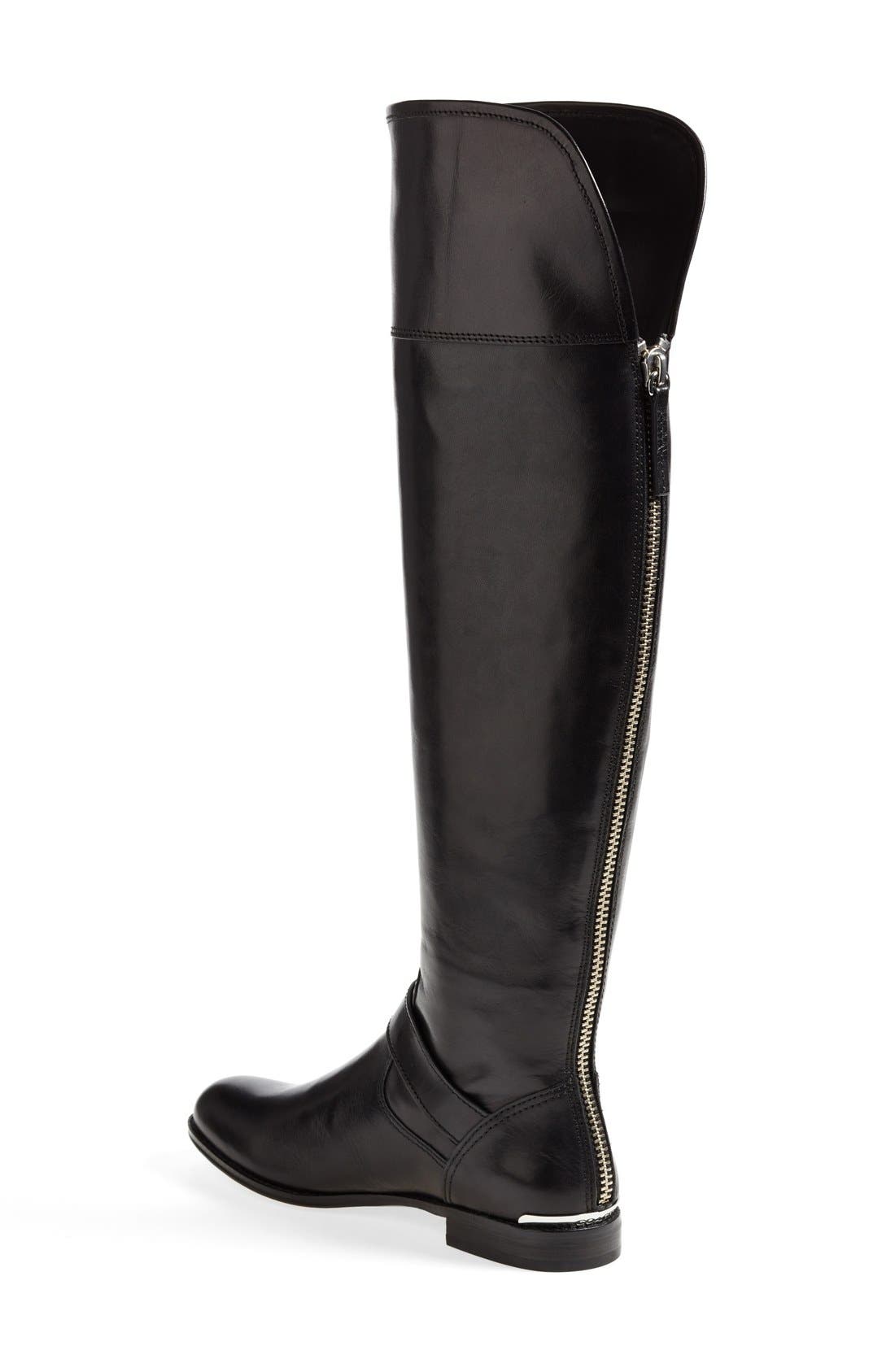 COACH 'Madeleine' Over the Knee Leather Boot, Alternate, color, 
