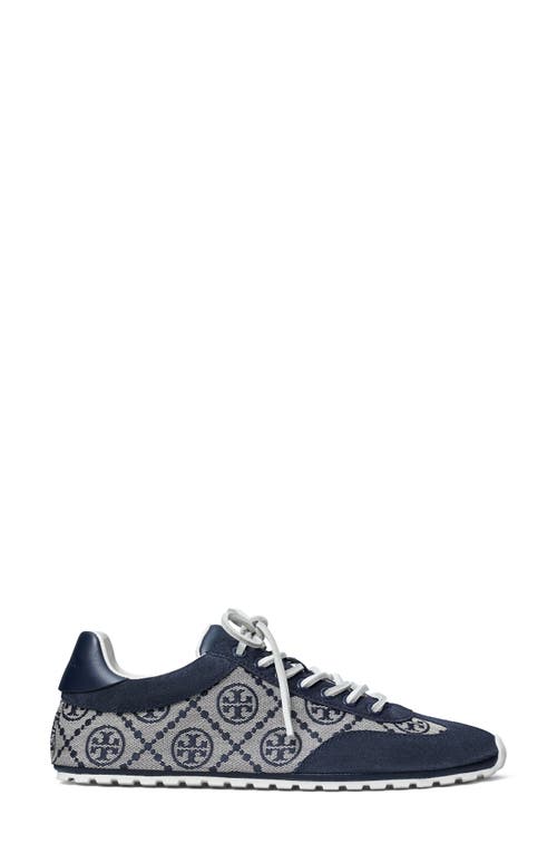 Tory Burch T Monogram Field Sneaker In Blue