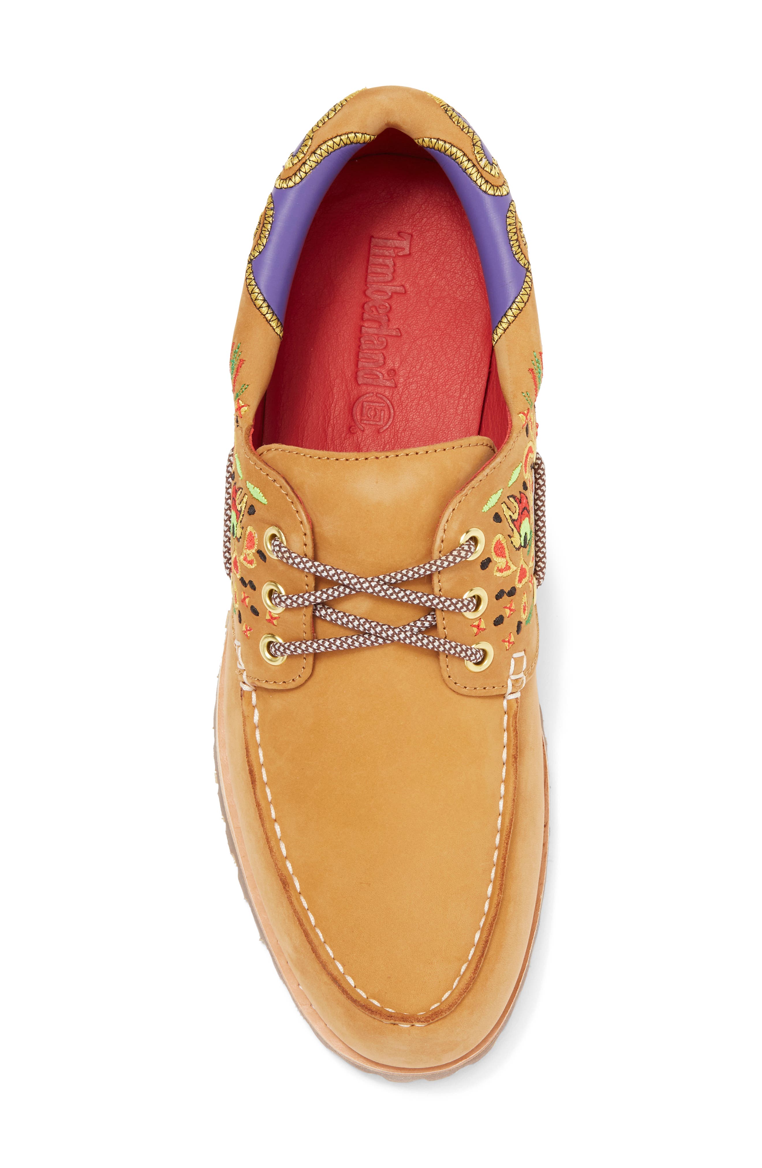 Timberland x CLOT Embroidered Lug Sole Boat Shoe, Alternate, color, 