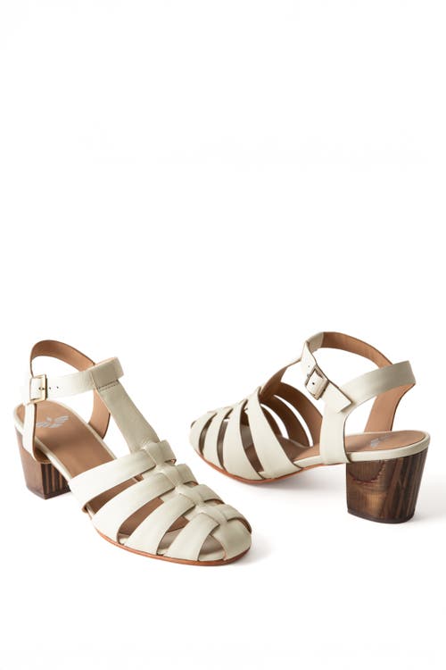 Fortress Golde Heeled Fisherman Sandal In Ivory