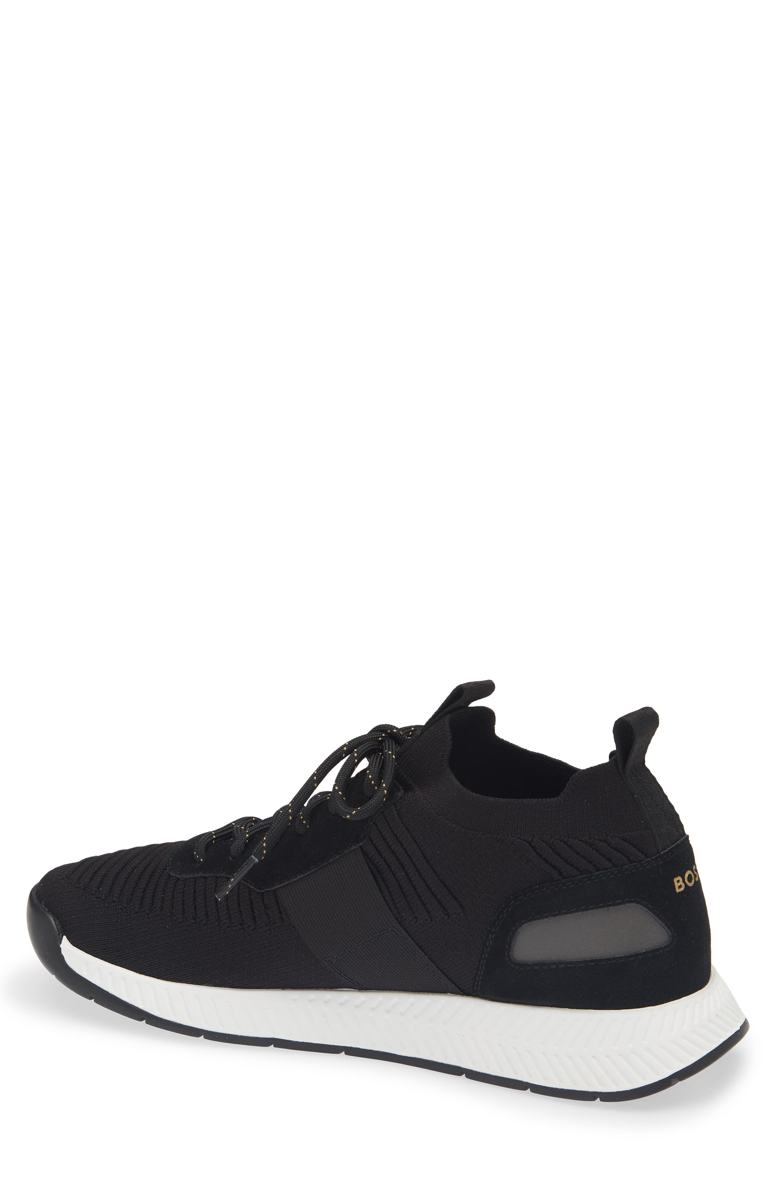Titanium Runn Knit Sneaker, Alternate, color, BLACK