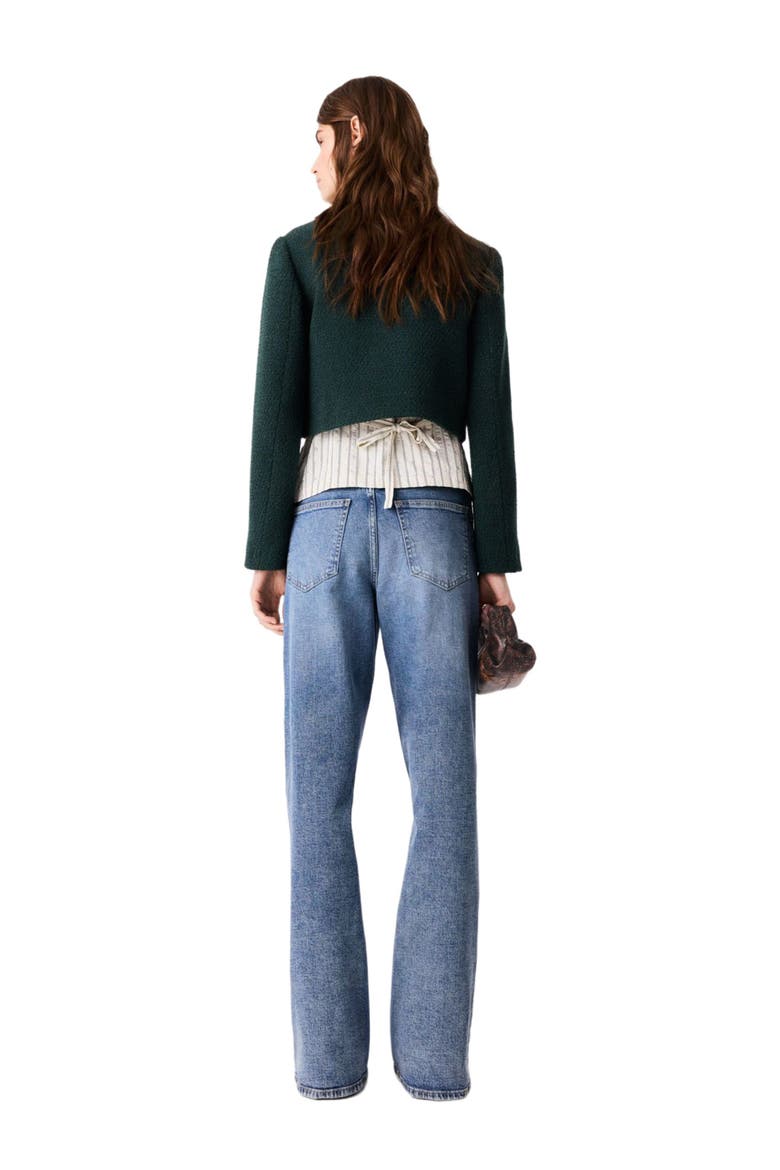 Short tweed jacket, Alternate, color, Bottle green