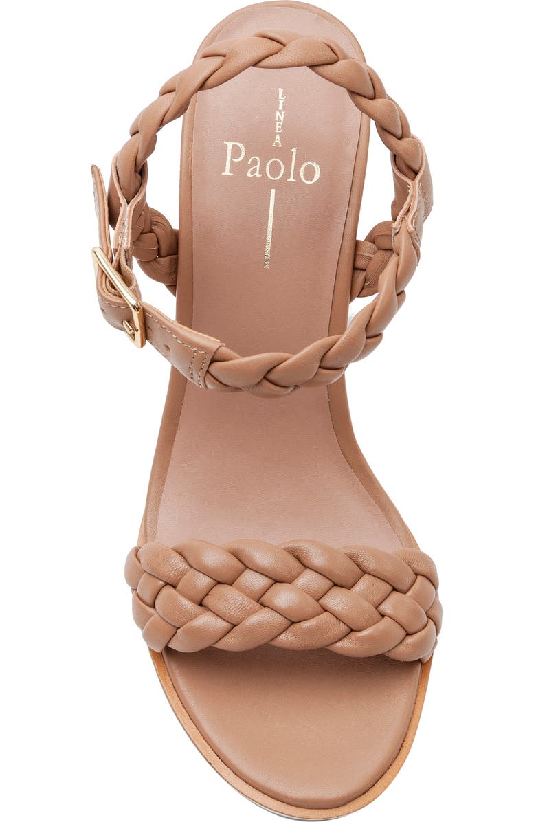 Linea Paolo Esie Ankle Strap Wedge Sandal, Alternate, color, Desert
