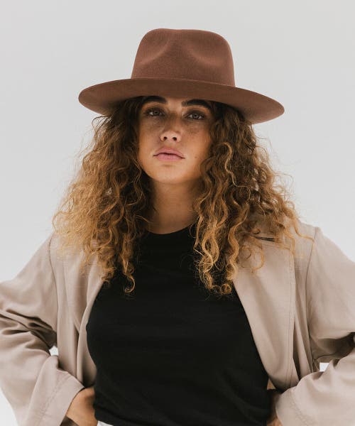 Gigi Pip Zephyr Rancher Hat In Dark Oak