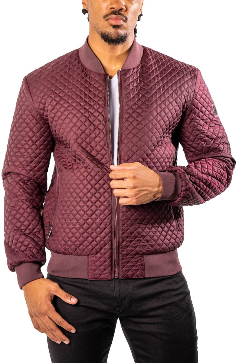 Maceoo Diamondpuff Quilted Bomber Jacket, Alternate, color, 