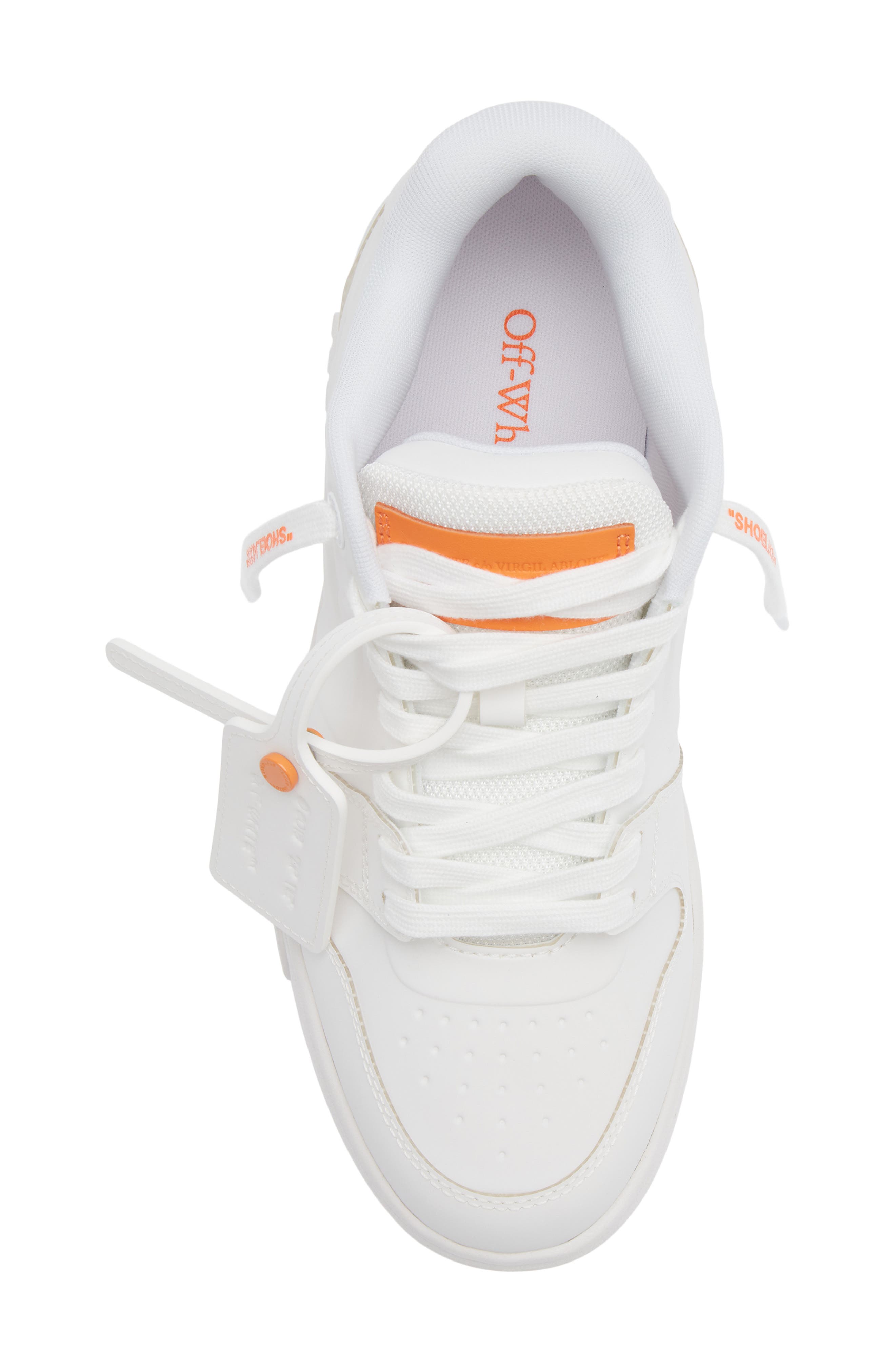 Off-White Out of Office Sneaker, Alternate, color, White - Orange