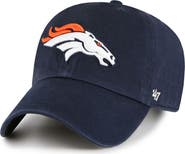 '47 Men's '47 Navy Denver Broncos Clean Up Adjustable Hat