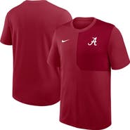 Nike Men's Nike Crimson Alabama Crimson Tide 2025 Sideline UV Performance Coach T-Shirt