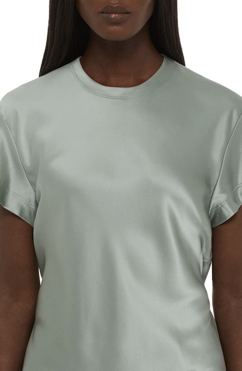 Helmut Lang Silk Satin Top, Alternate, color,