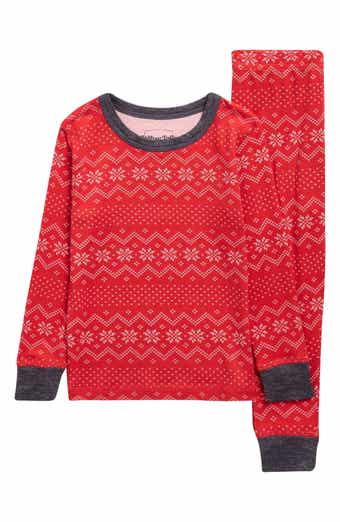 Pillow Talk Kids' Matching Family Fair Isle Long Sleeve Pajamas