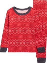 Pillow Talk Kids' Matching Family Fair Isle Long Sleeve Pajamas