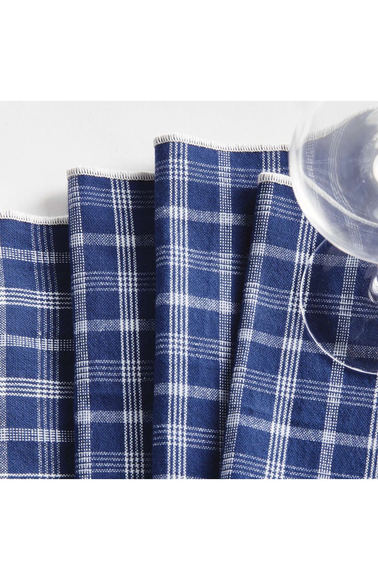 Napa Home & Garden Barclay Butera Oakwood Cocktail Napkins Set Of 4, Alternate, color, Blue