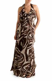 Ever New Etta Ruffle Halter Dress