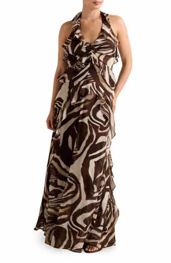 Ever New Etta Ruffle Halter Dress