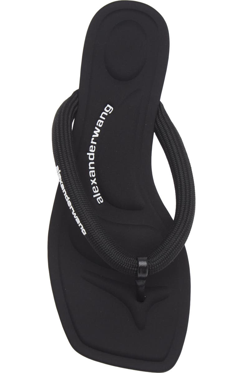 Alexander Wang Jenna Tubular Strap Flip Flop, Alternate, color, Black