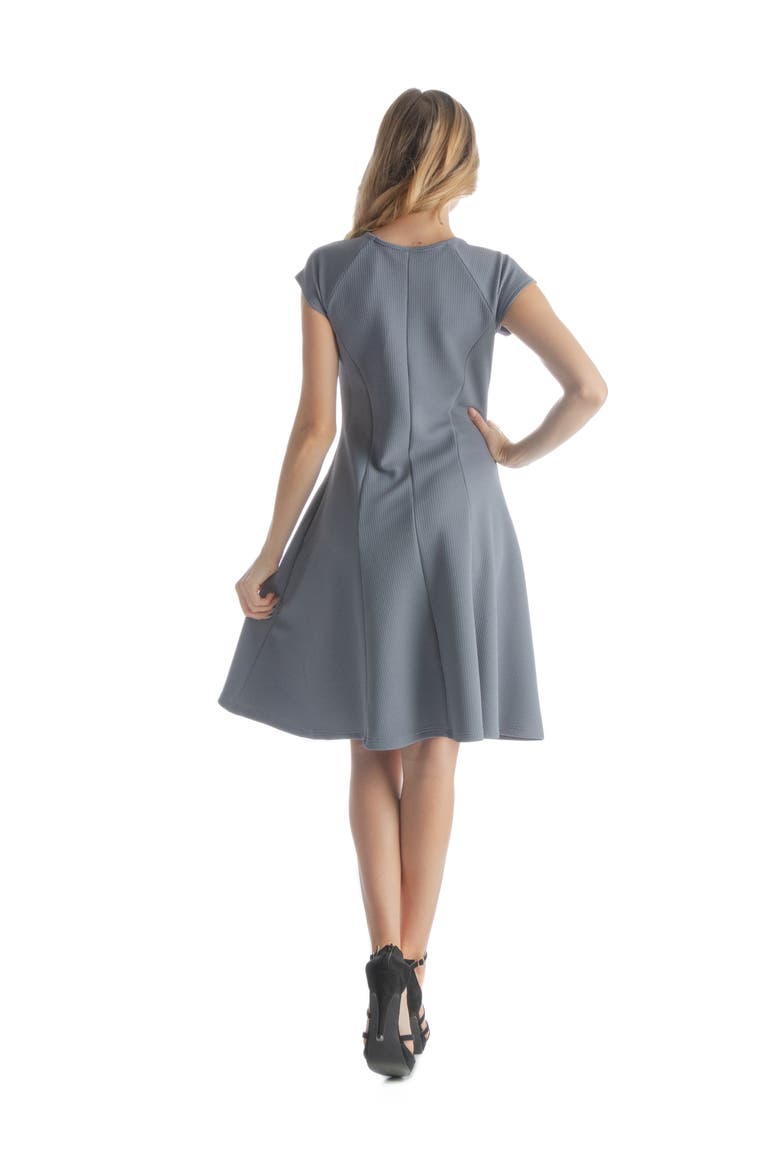 V-Neck Sleeveless Maxi Dress with Belt, Alternate, color, Grey
