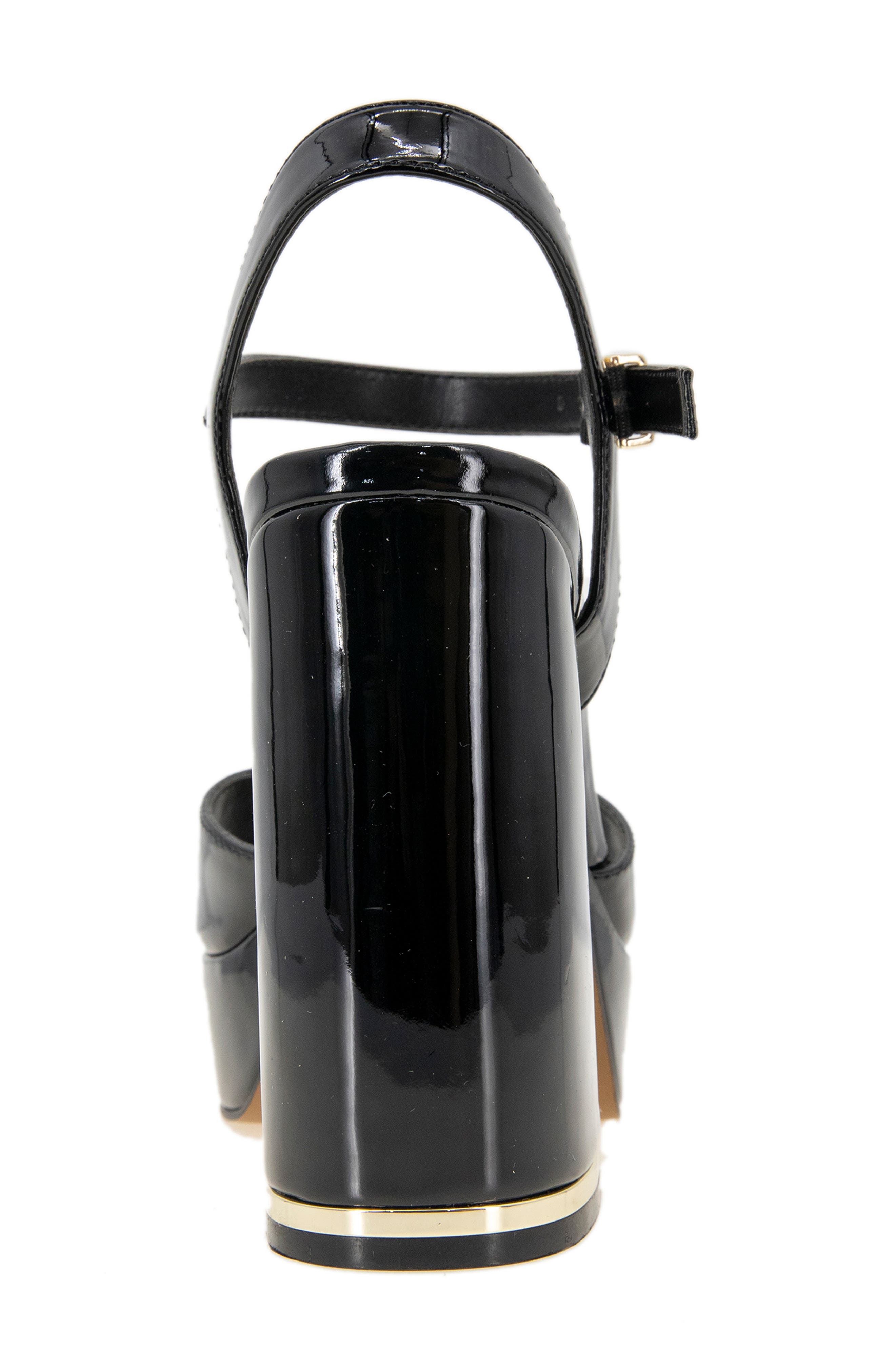 Kenneth Cole New York Dolly Platform Sandal, Alternate, color, Black Patent