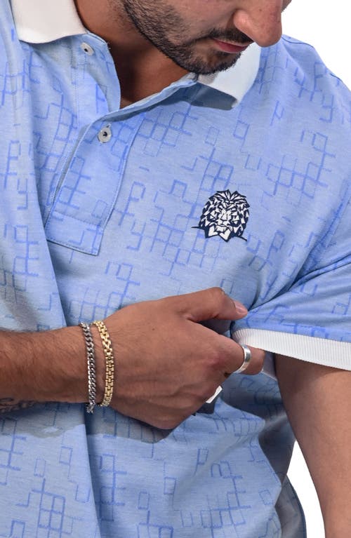 Maceoo Mozartspecktip Stretch Nylon Polo In Blue