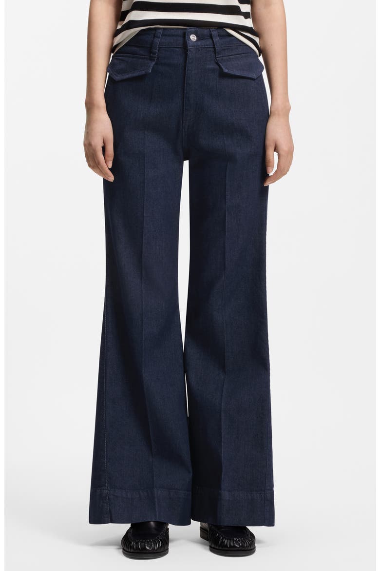 Rosalya High Waist Flare Jeans, Main, color, BLUE