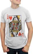 Lost Gods Men's Lost Gods Queen of Hearts  Graphic T-Shirt
