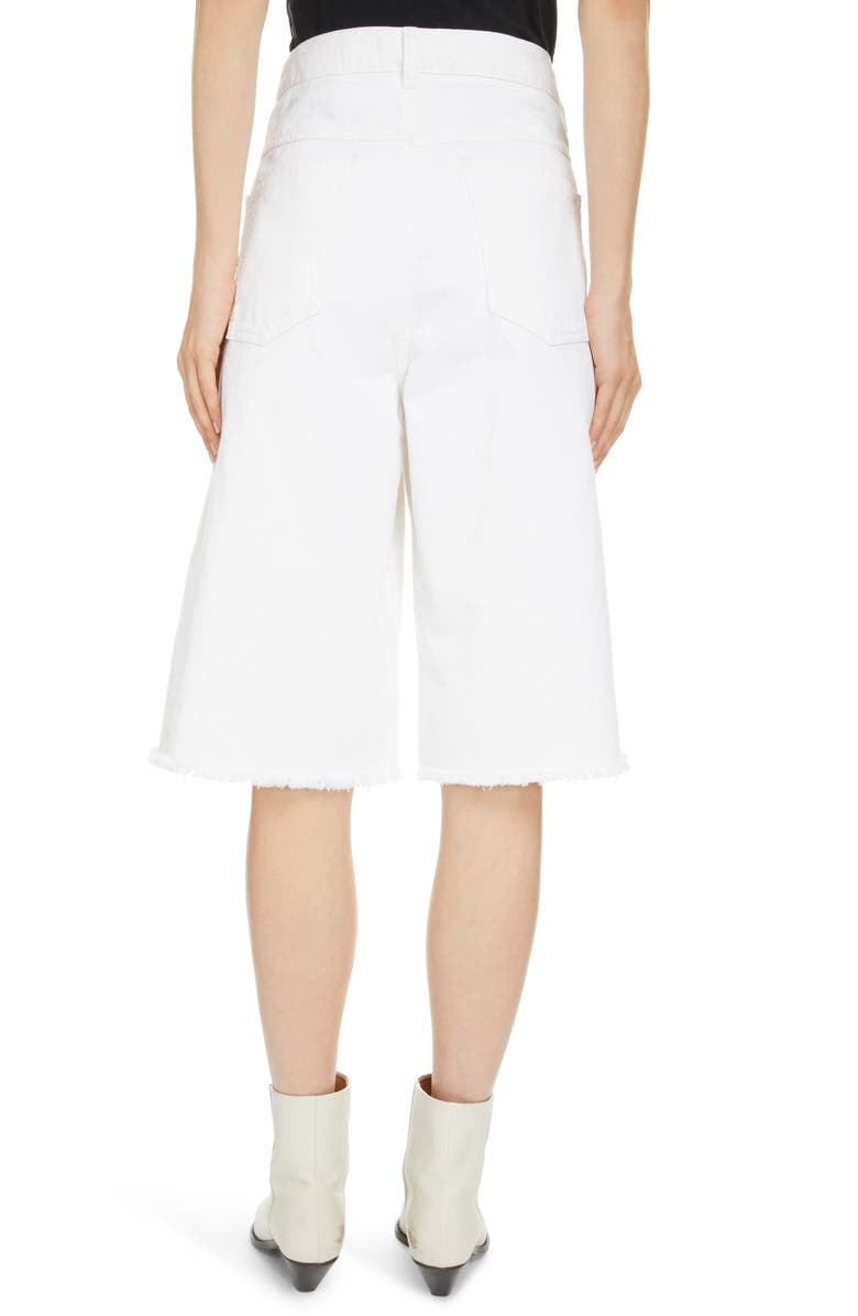Isabel Marant Natalina High Waist Long Denim Shorts, Alternate, color,