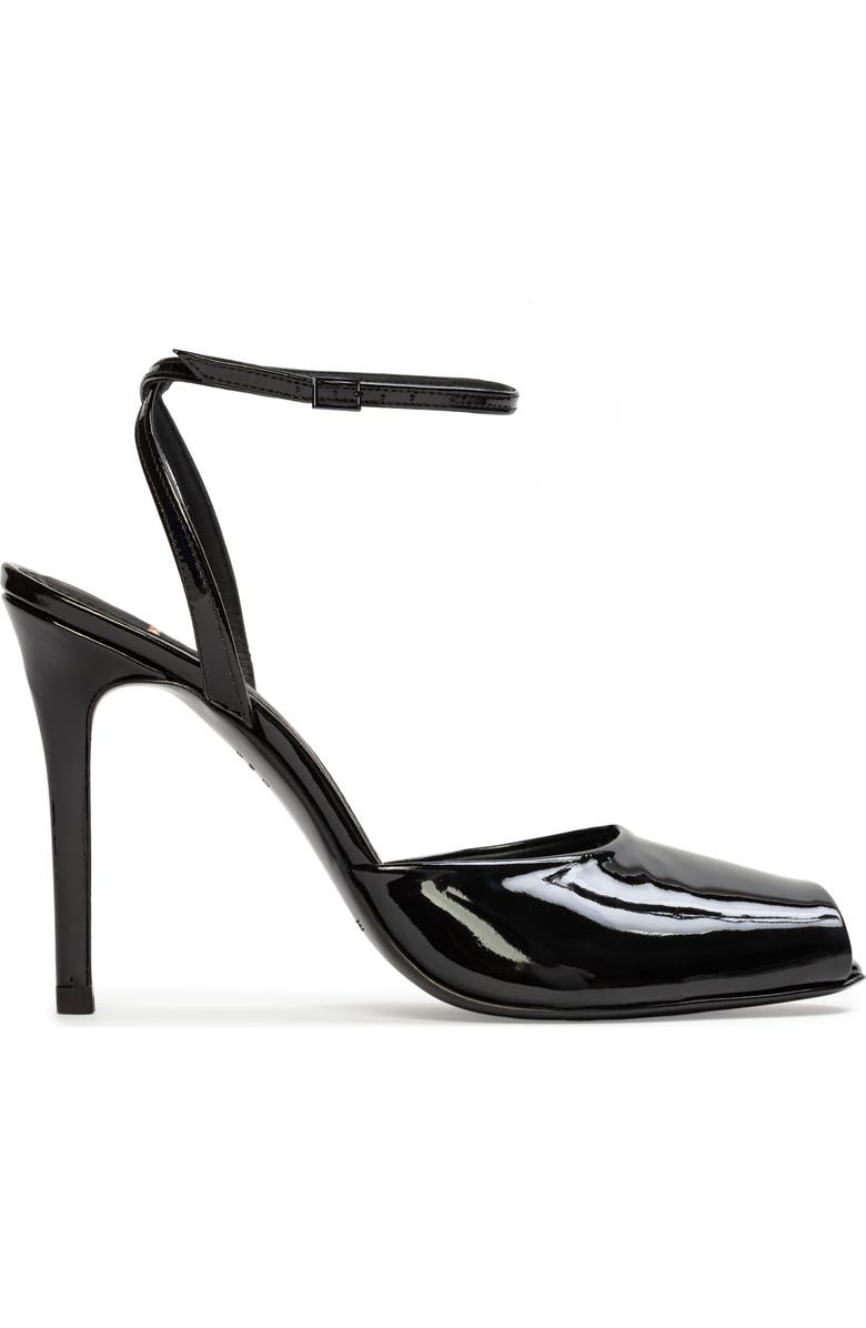BLACK SUEDE STUDIO Wren 100 Sandal, Main, color, Black Patent Leather