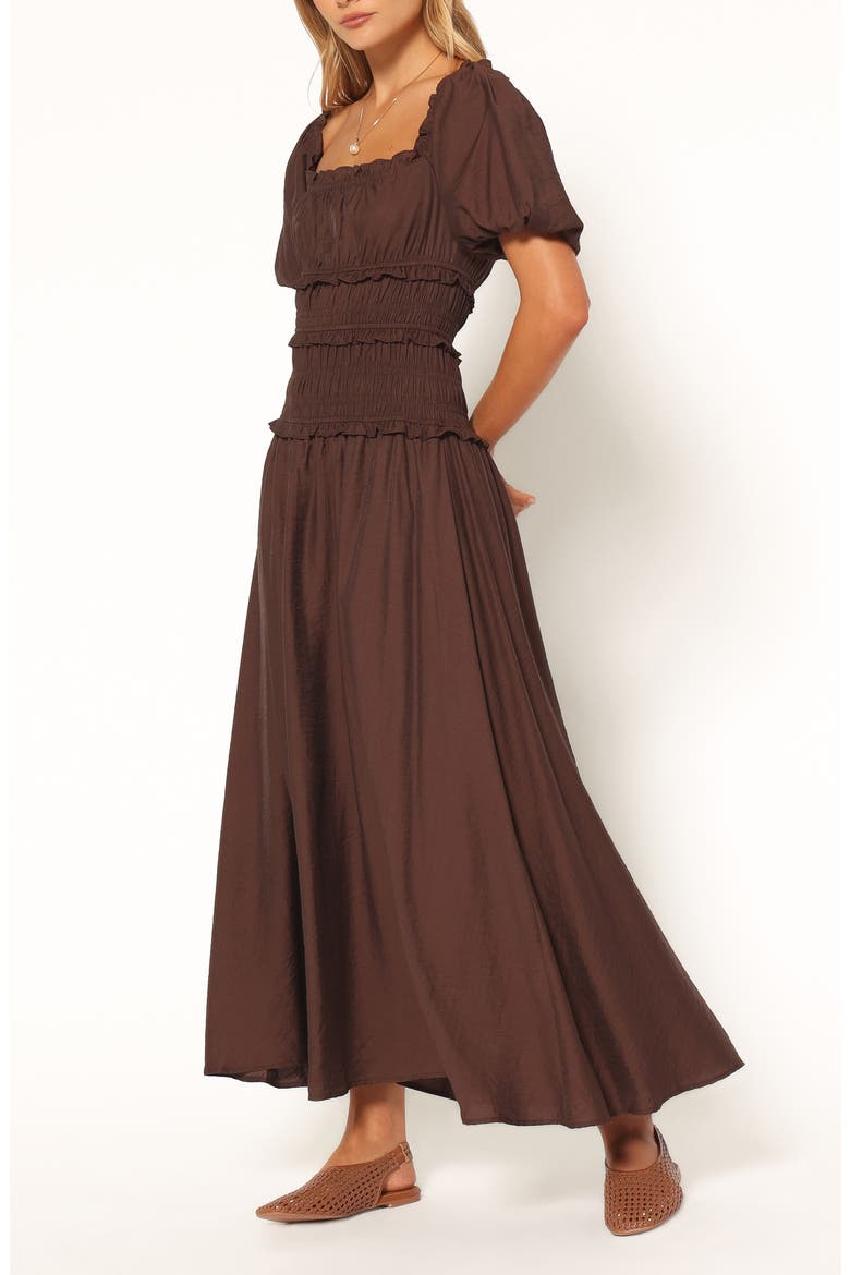 Doralee Maxi Dress, Alternate, color, BROWN