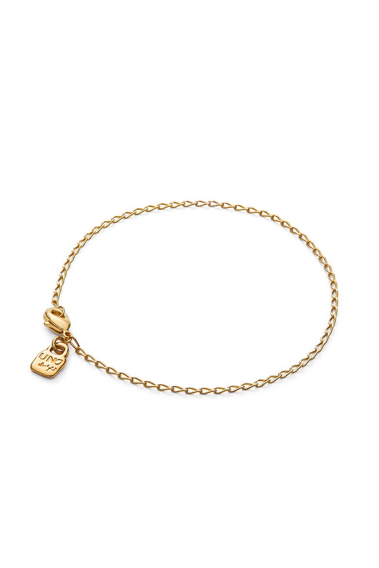 Oval Link Charm Bracelet, Alternate, color, Gold