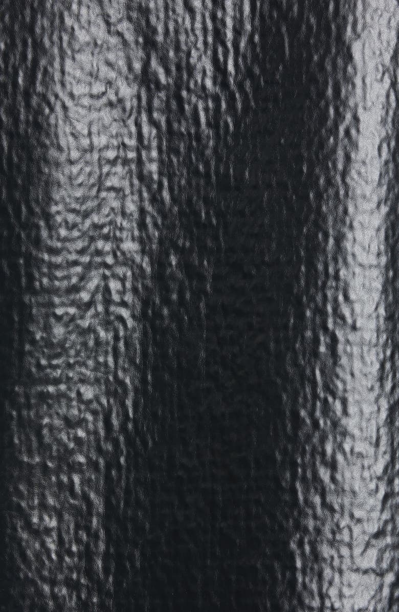 Valentino Giubbino Textured Faux Leather Bomber Jacket, Alternate, color,