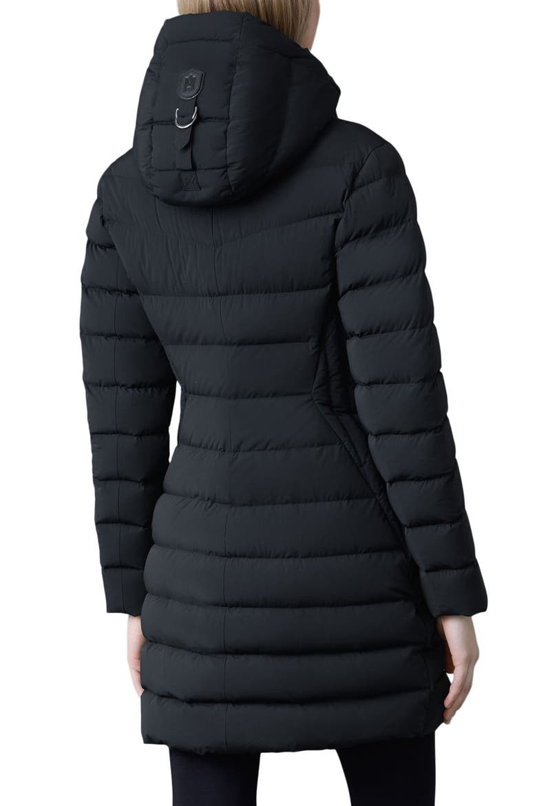 Farren-Z Water Repellent Down & Feather Fill Puffer Coat, Alternate, color, BLACK