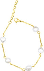 Adornia Freshwater Pearl Water Resistant Station Bracelet