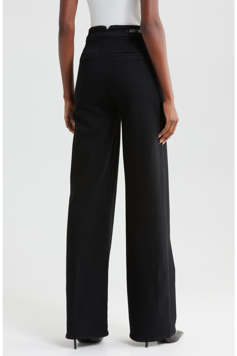 Sasha High Waist Wide Leg Jeans, Alternate, color, BLACK SHADOW