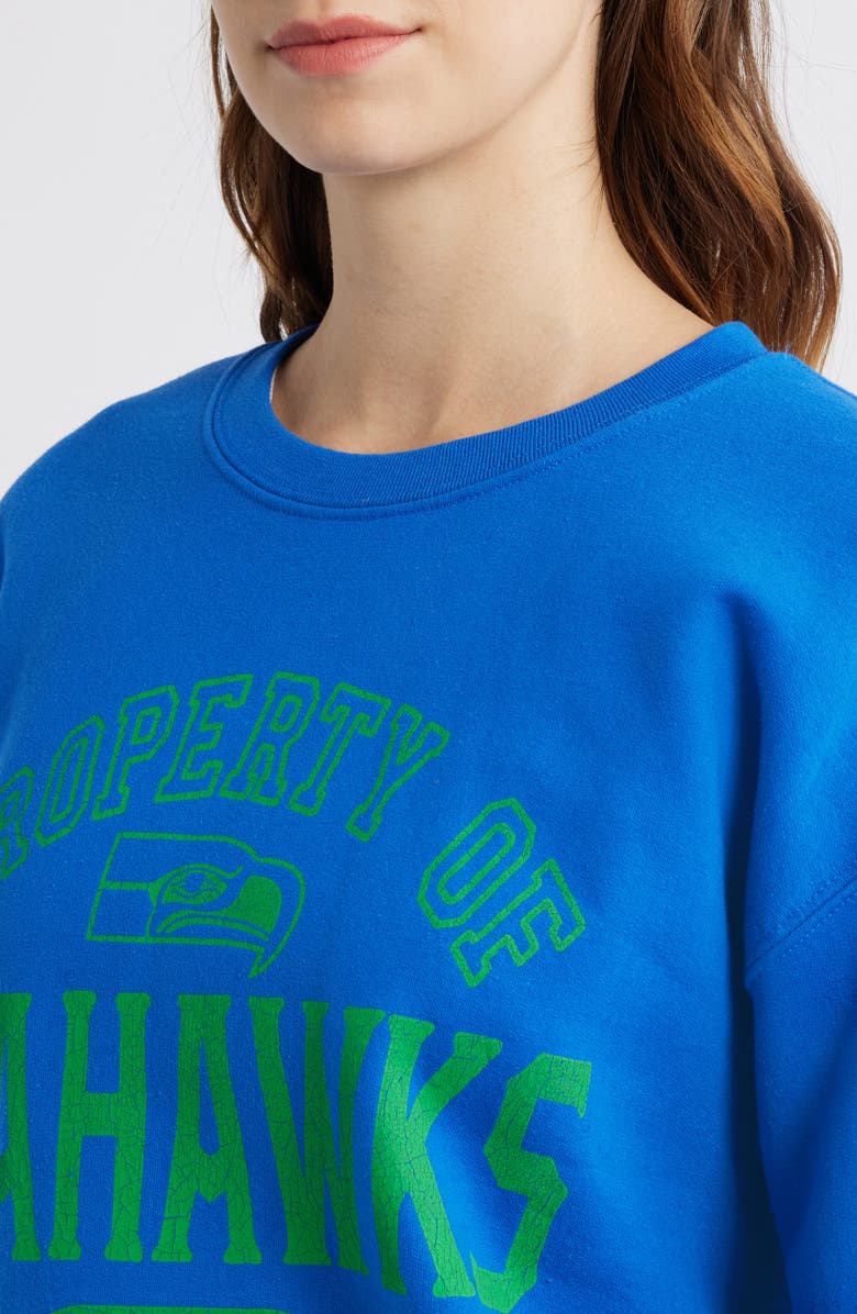 Junk Food NFL Seahawks Property Graphic Sweatshirt, Alternate, color, Royal