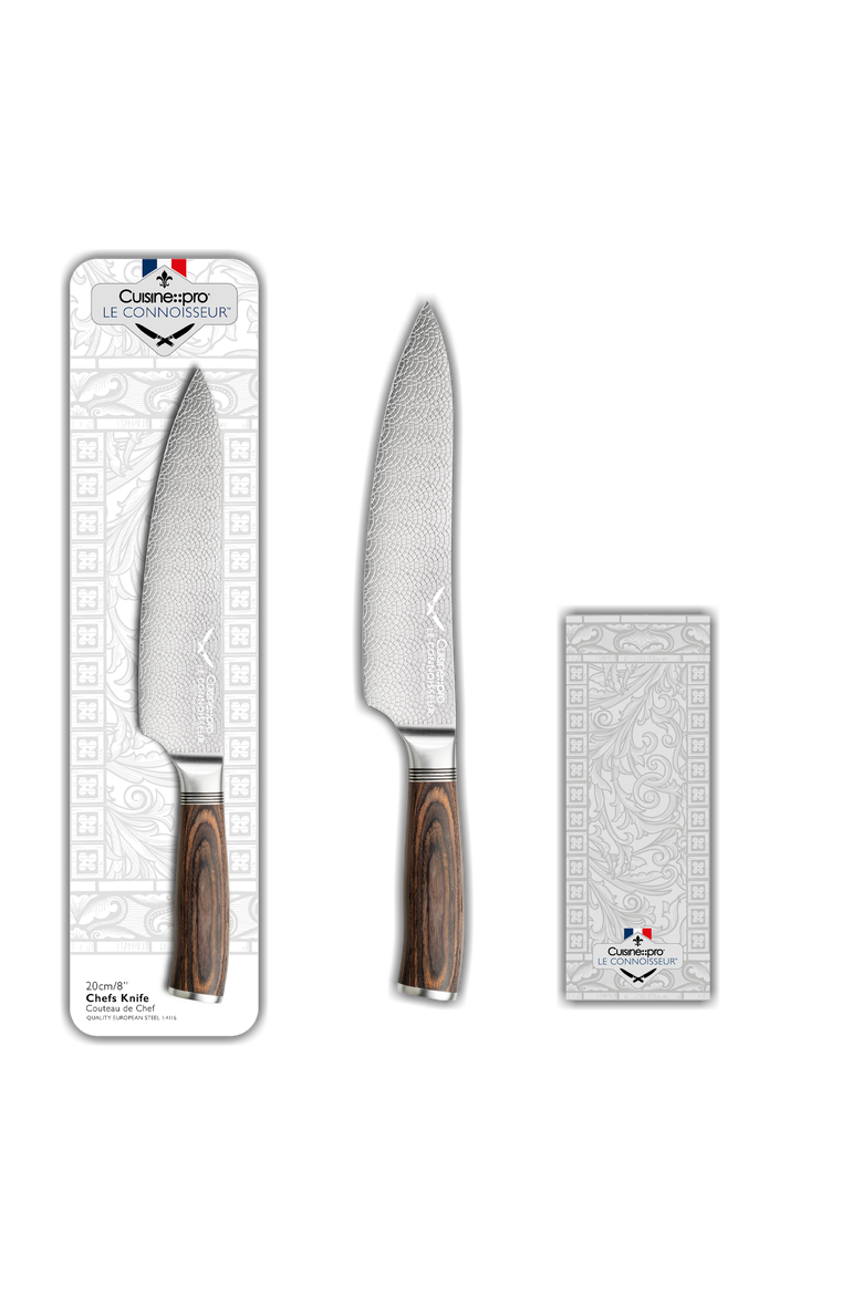 LE CONNOISSEUR™ 8in Chef's Knife, Alternate, color, Silver