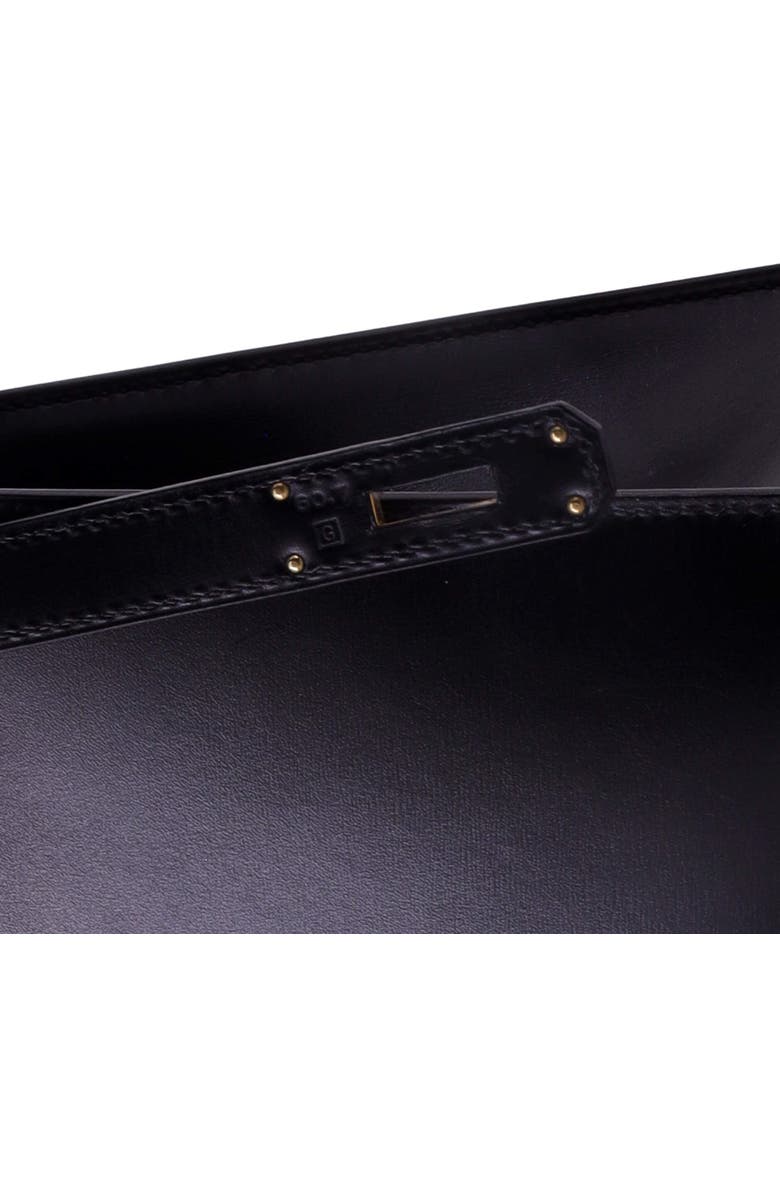 Pre-Owned Hermes Kelly Handbag Black Box Calf with Gold Hardware 32, Alternate, color, Noir