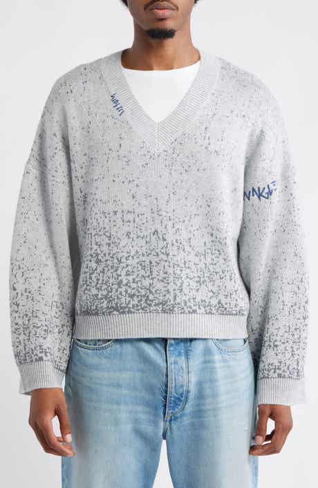 JUNGLES Gradient Boxy V-Neck Sweater