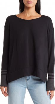 GO COUTURE Spring Varsity Long Sleeve Tee