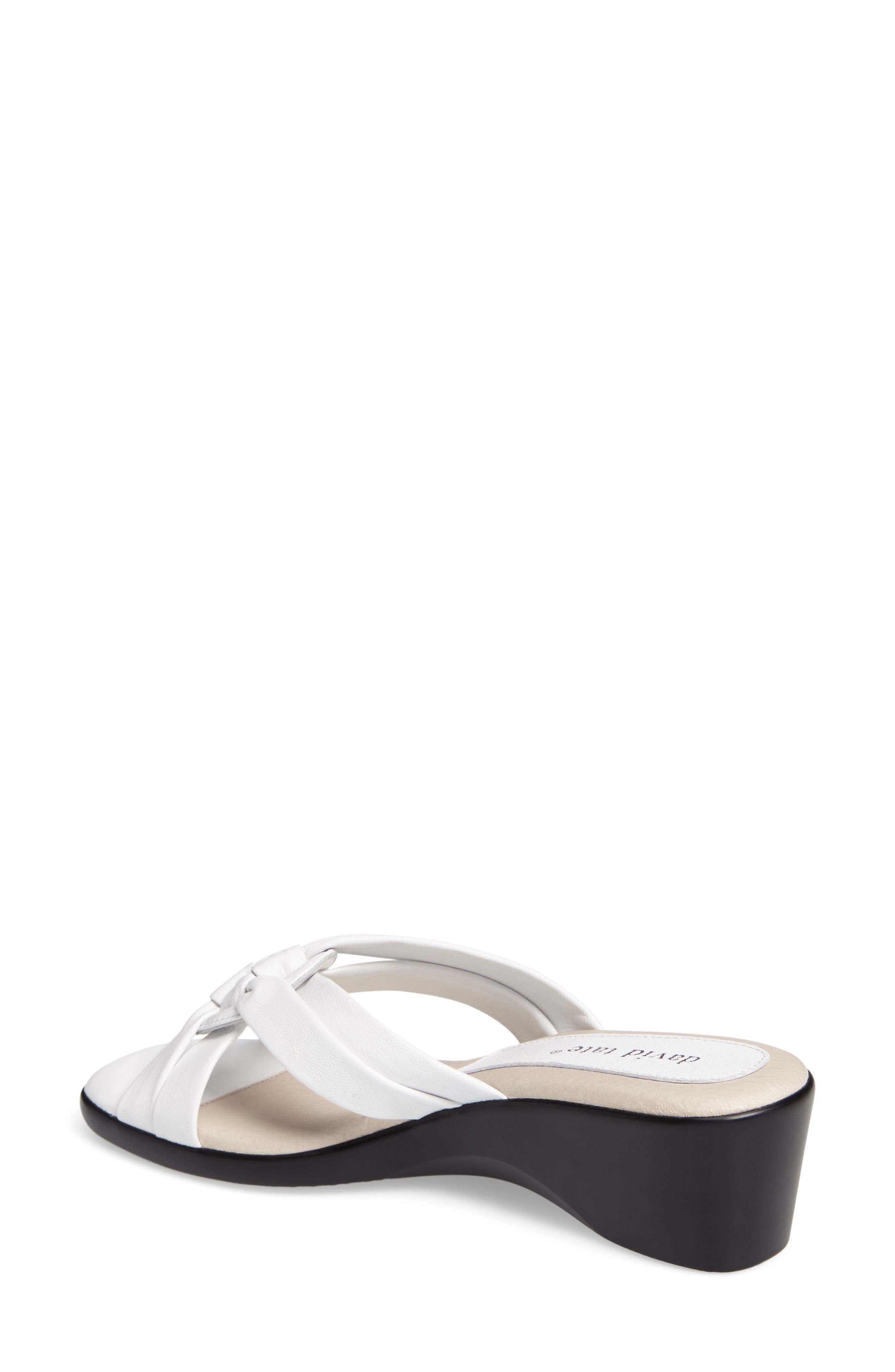 David Tate Verona Sandal, Alternate, color, White Leather
