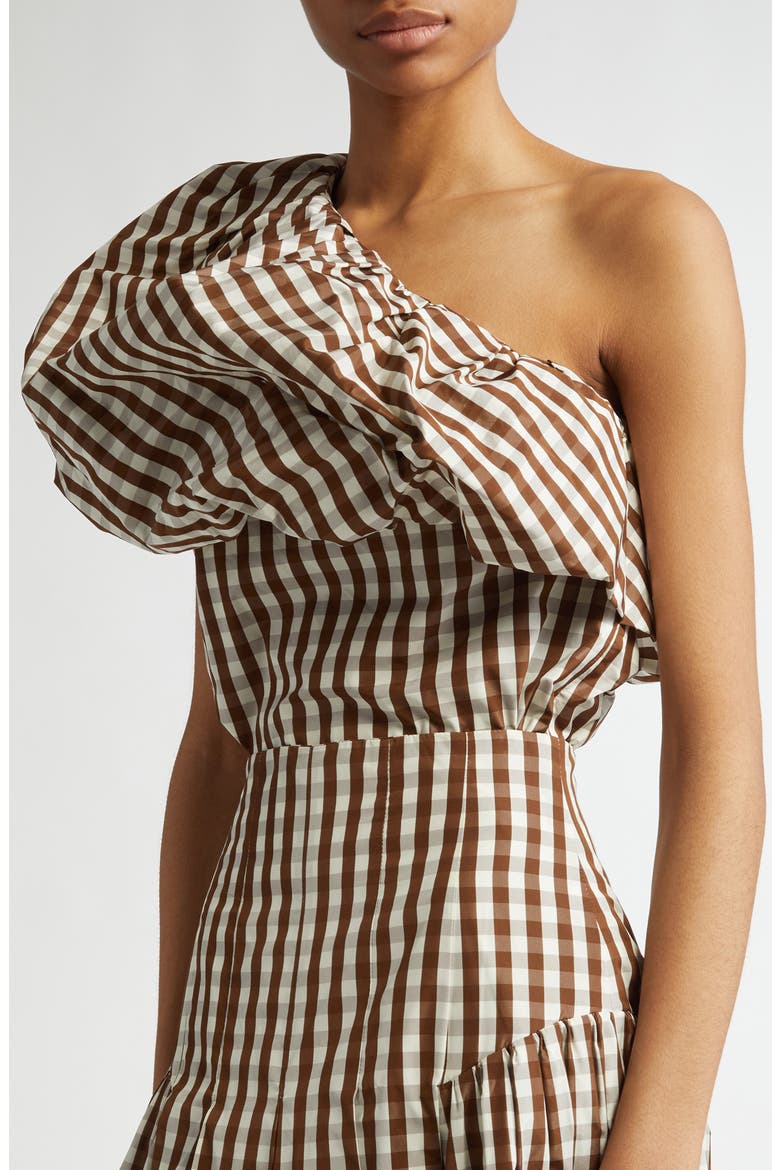 One-Shoulder Top, Alternate, color, WALNUT