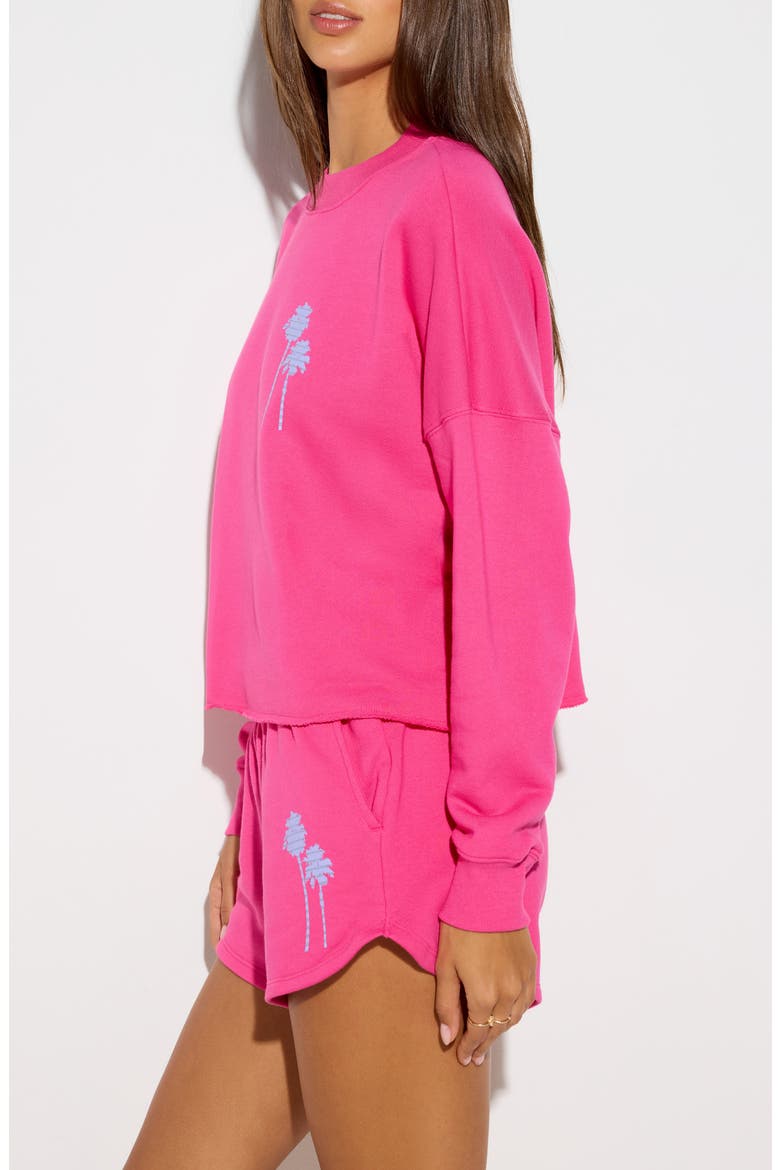 Baja Bliss Liberate Crop Crewneck Sweater, Alternate, color, HYPE