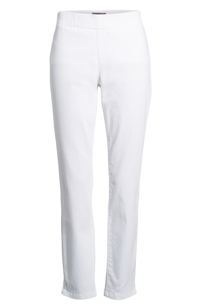 Millie Pull-On Stretch Ankle Skinny Jeans, Main, color, ENDLESS WHITE