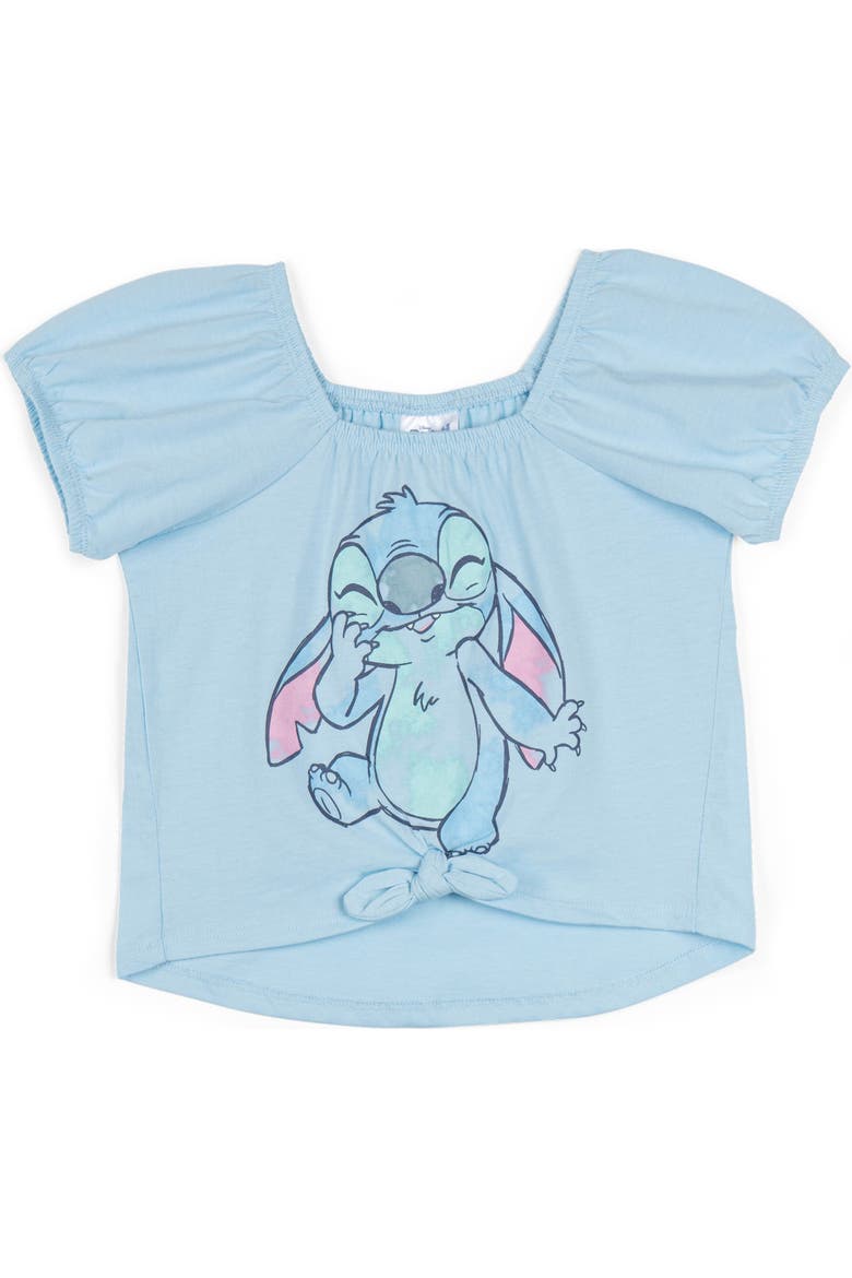 Lilo & Stitch 2-Piece T-Shirt and Skirt Set, Alternate, color, Sky Blue Gray Stitch