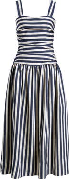 Lucy Paris Georgie Stripe Midi Dress