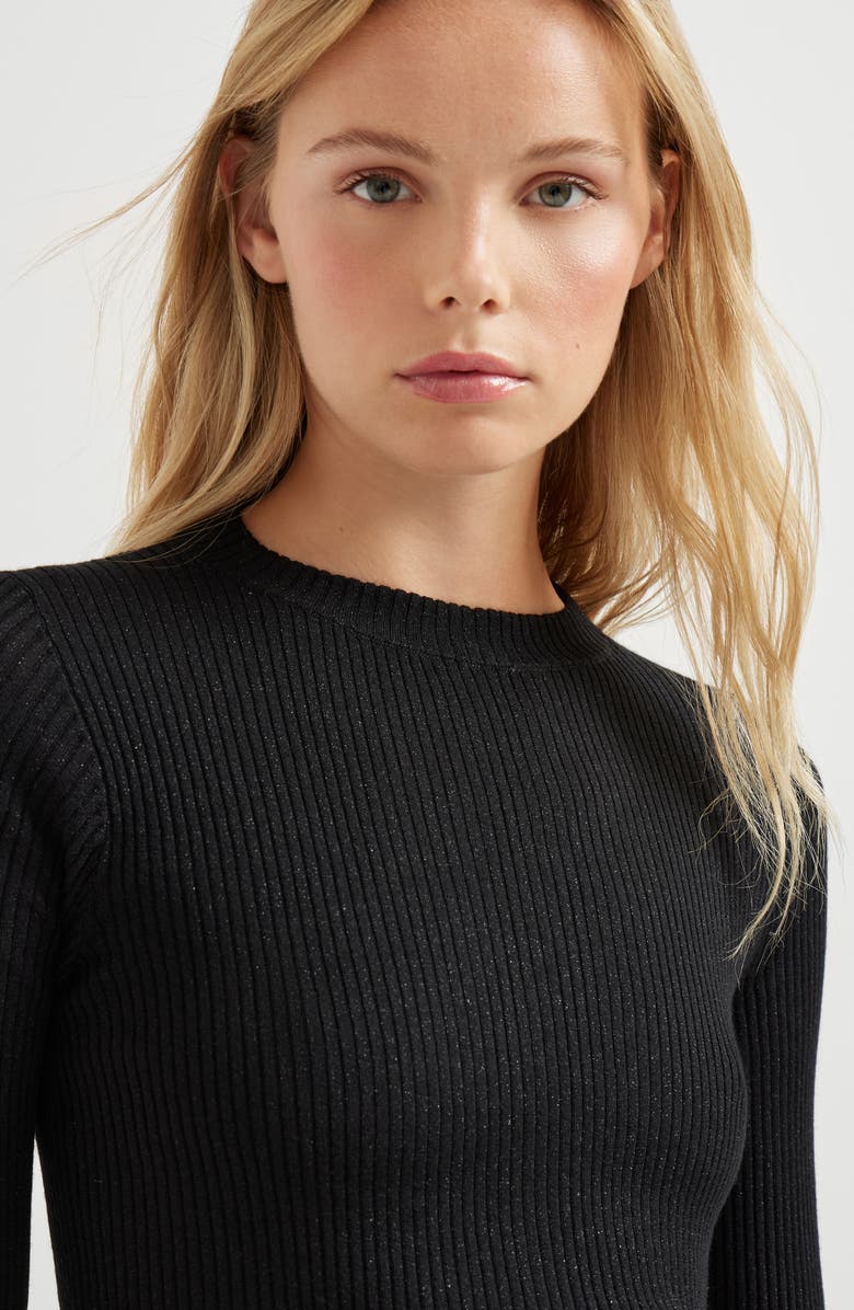 Brunello Cucinelli Lightweight sweater, Alternate, color, Black