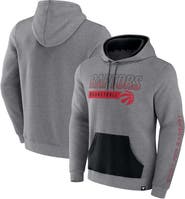 FANATICS Men's Fanatics Heathered Gray Toronto Raptors Off The Bench Color Block Pullover Hoodie