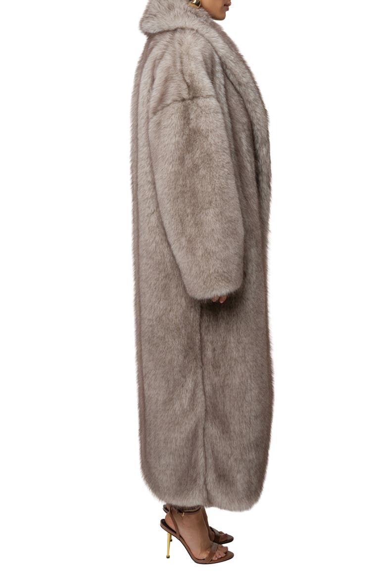 Aspen Days Faux Fur Coat, Alternate, color, IVORY