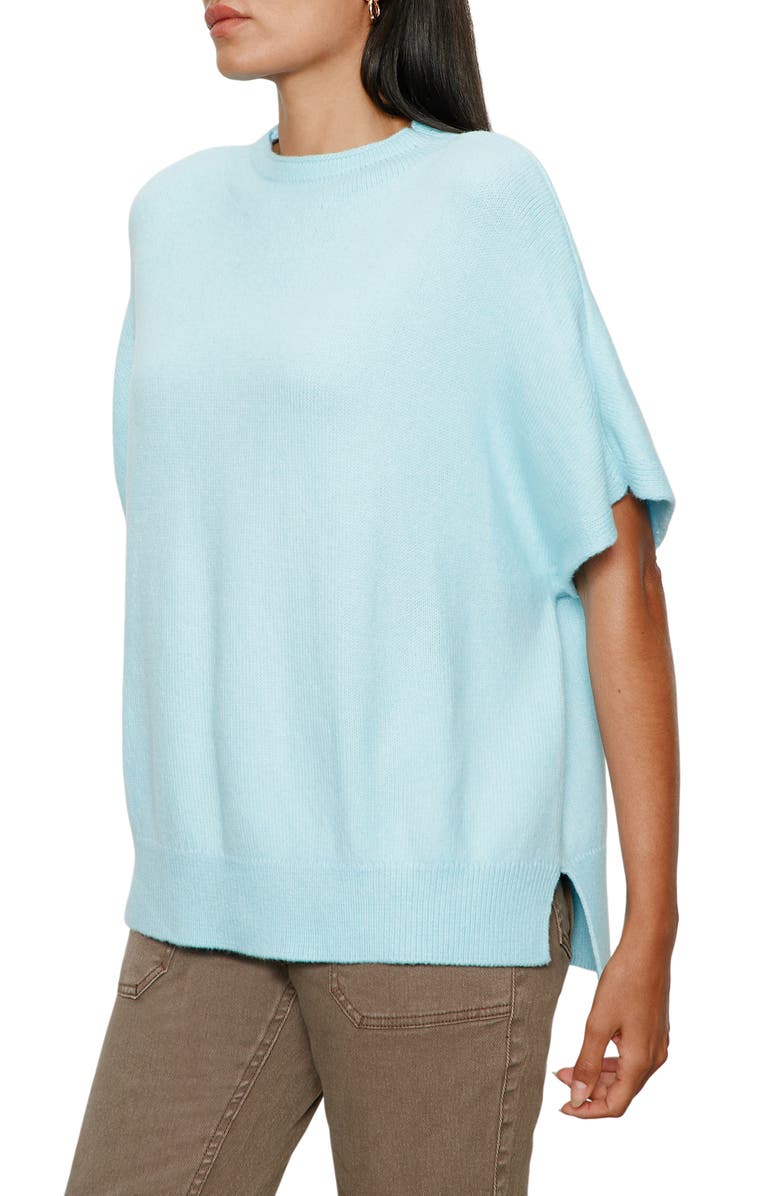 Sanctuary Elbow Sleeve Sweater, Alternate, color, Aquamarine Blue