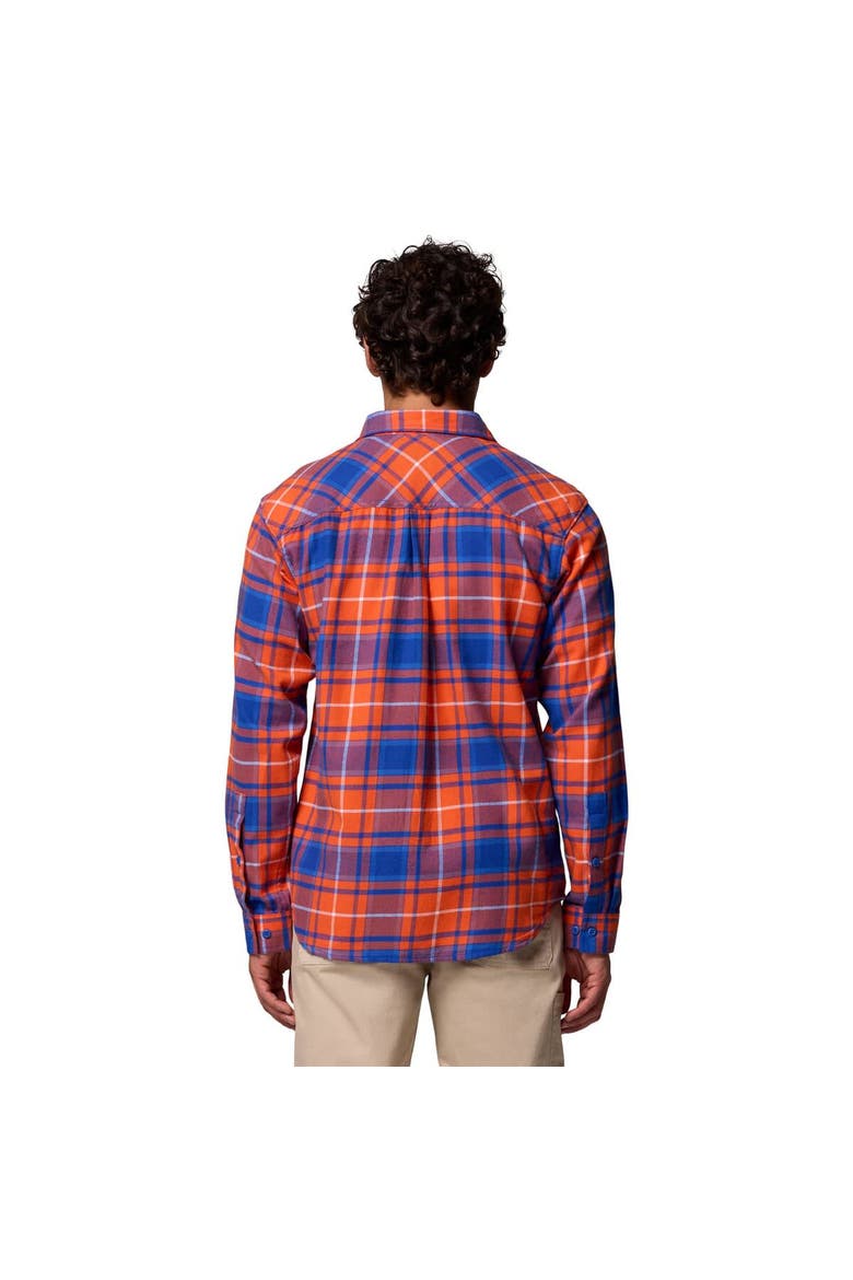 Men's Columbia  Orange Florida Gators Flare Gun Omni-Wick Flannel Long Sleeve Button-Up Shirt, Alternate, color, Orange