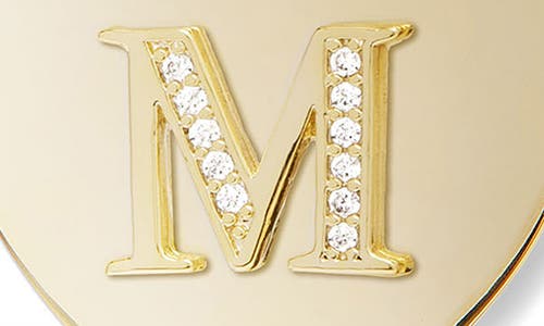 Melinda Maria Love Letters Initial Heart Medallion Necklace In Gold M